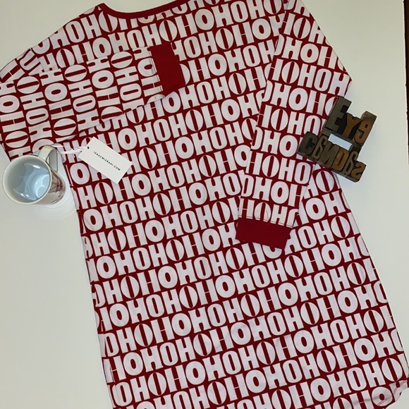 🆕🎄ISAAC MIZRAHI New York Women’s “HO HO” Sleep Pajama Gown - Picture 3 of 8